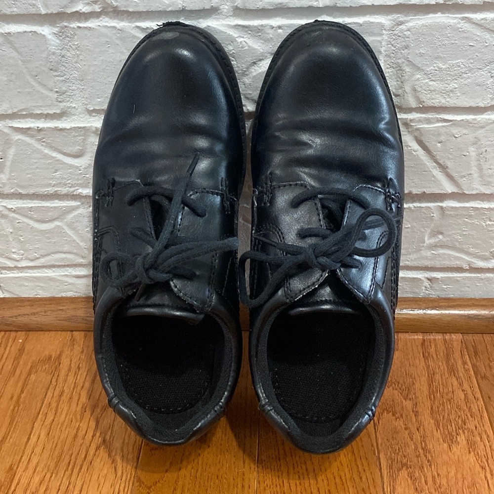 George Black Dress Shoes Boys 4 Faux Leather